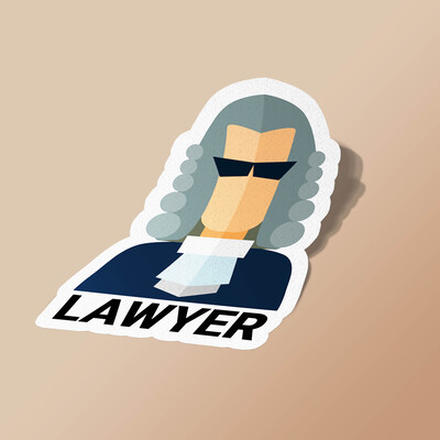 استیکر lawyer
