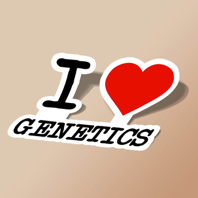 استیکر I Love Genetics