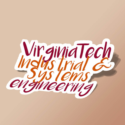 استیکر Virginia Tech Industrial and Systems Engineering