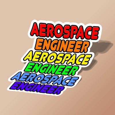 استیکر Rainbow Aerospace Engineer