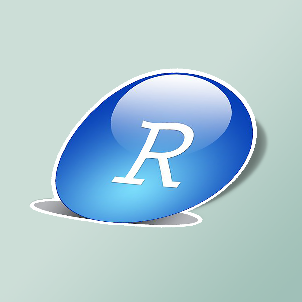 استیکر Rstudio logo