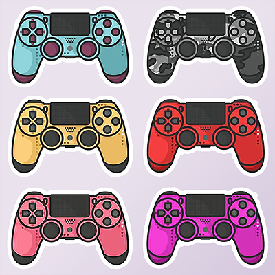استیکر دسته ps4