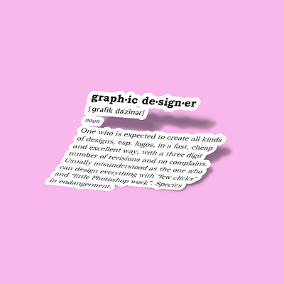 استیکر Graphic designer defenition