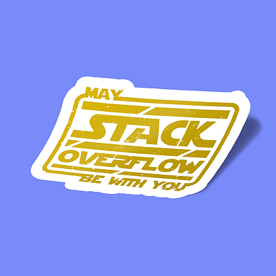 استیکر May Stack Overflow Be With You