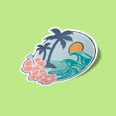 استیکر Beach Paradise Sticker
