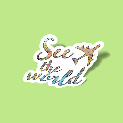 استیکر See the world Sticker