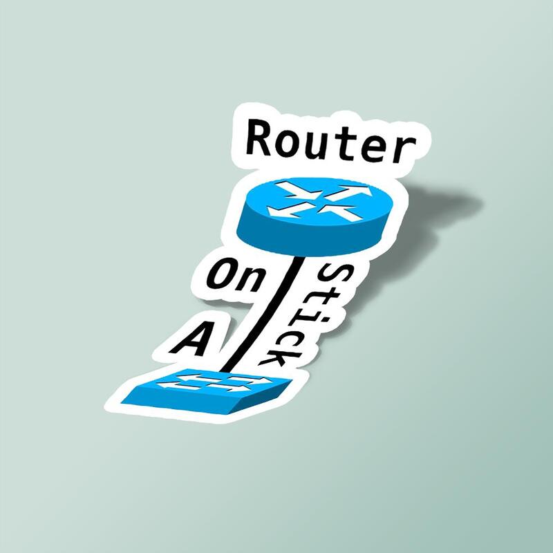استیکر Router on a stick