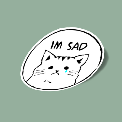 استیکر Cat - im sad