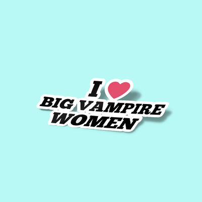 استیکر I Heart Big Vampire Women Sticker