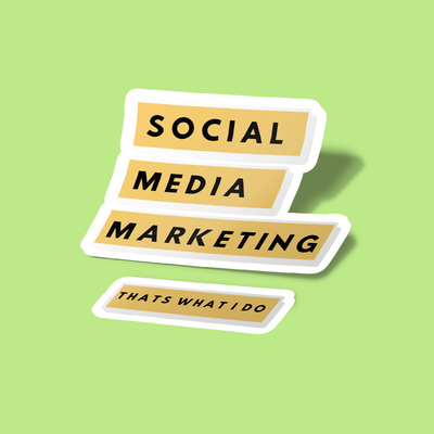 استیکر Social media marketing Design Sticker