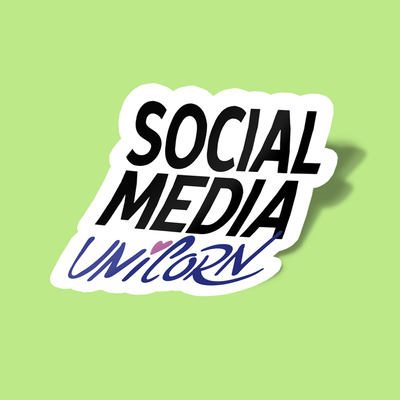 استیکر Social Media Unicorn Digital Marketing Sticker