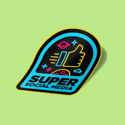 استیکر Super Social Media Sticker