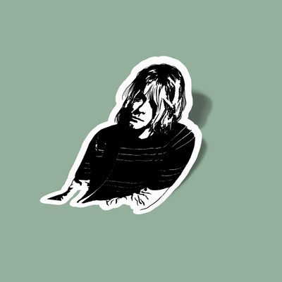 استیکر Nirvana - Kurt Cobain