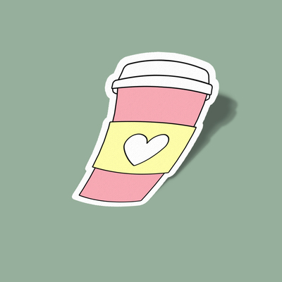 استیکر Coffee Cup with Love