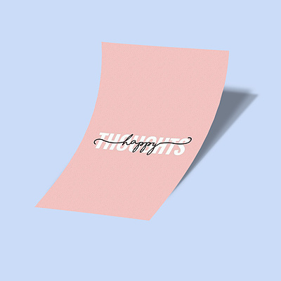 استیکر Happy Thoughts