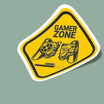 استیکر GAMER-ZONE