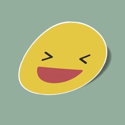 استیکر Laughing emoji