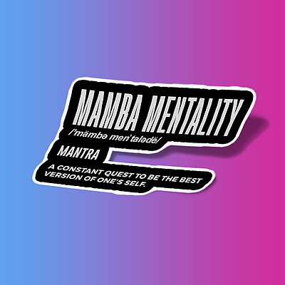 استیکر Mamba Mentality Definition