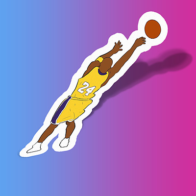 استیکر Kobe Bryant Fadeaway