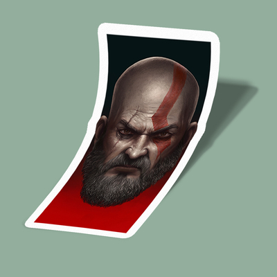 استیکر Old man Kratos