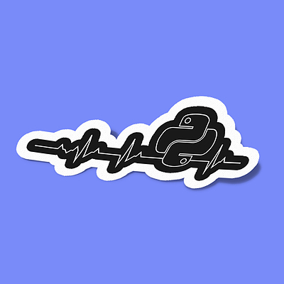 استیکر Computer Eng-30 Python Lover 