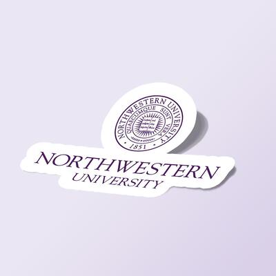 استیکر Northwestern University