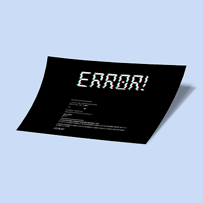 کارت استیکر ERROR-1