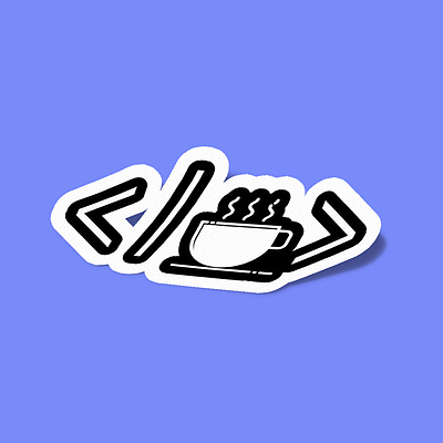 استیکر Computer Eng-44 Coffee