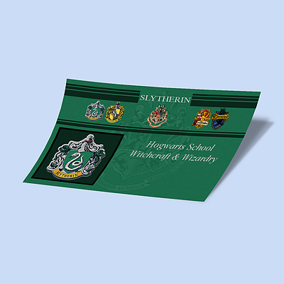 کارت استیکر Harry Potter-Slytherin