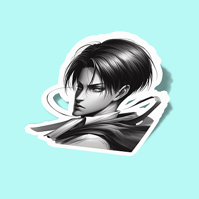 استیکر Levi Ackerman Art-6