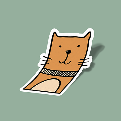 استیکر square cat