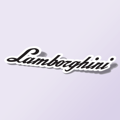 استیکر Lamborghini-text-logo