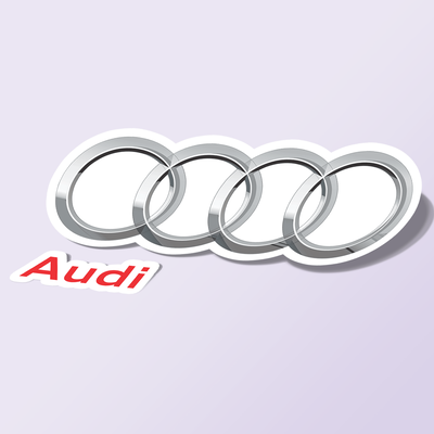 استیکر Audi-logo-2009