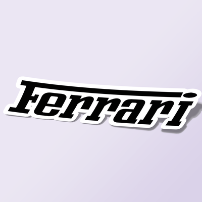 استیکر Ferrari-text-logo