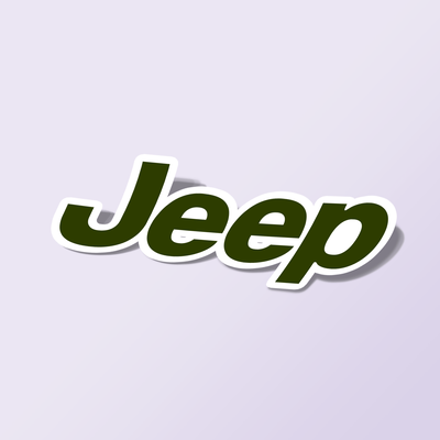 استیکر Jeep-logo-green