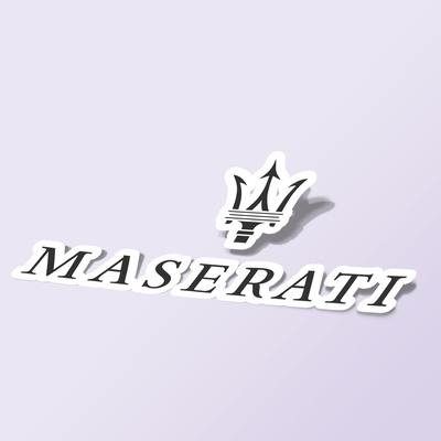 استیکر Maserati-logo-black
