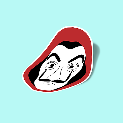 استیکر Money Heist - Mask