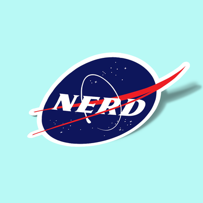 استیکر NASA Nerd Logo Parody