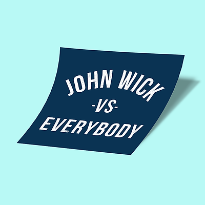 استیکر John Wick vs Everybody