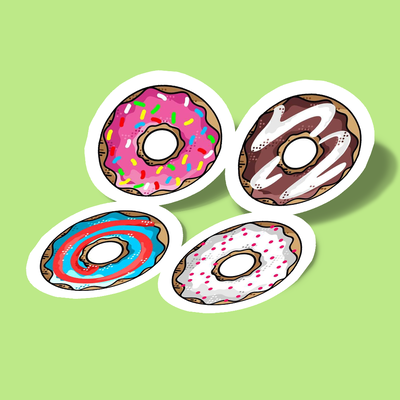 استیکر Lovely Donuts
