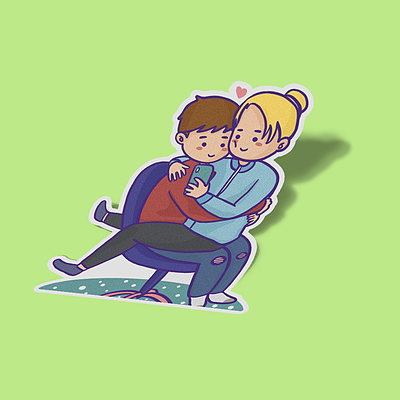 استیکر It's weird that we so in love