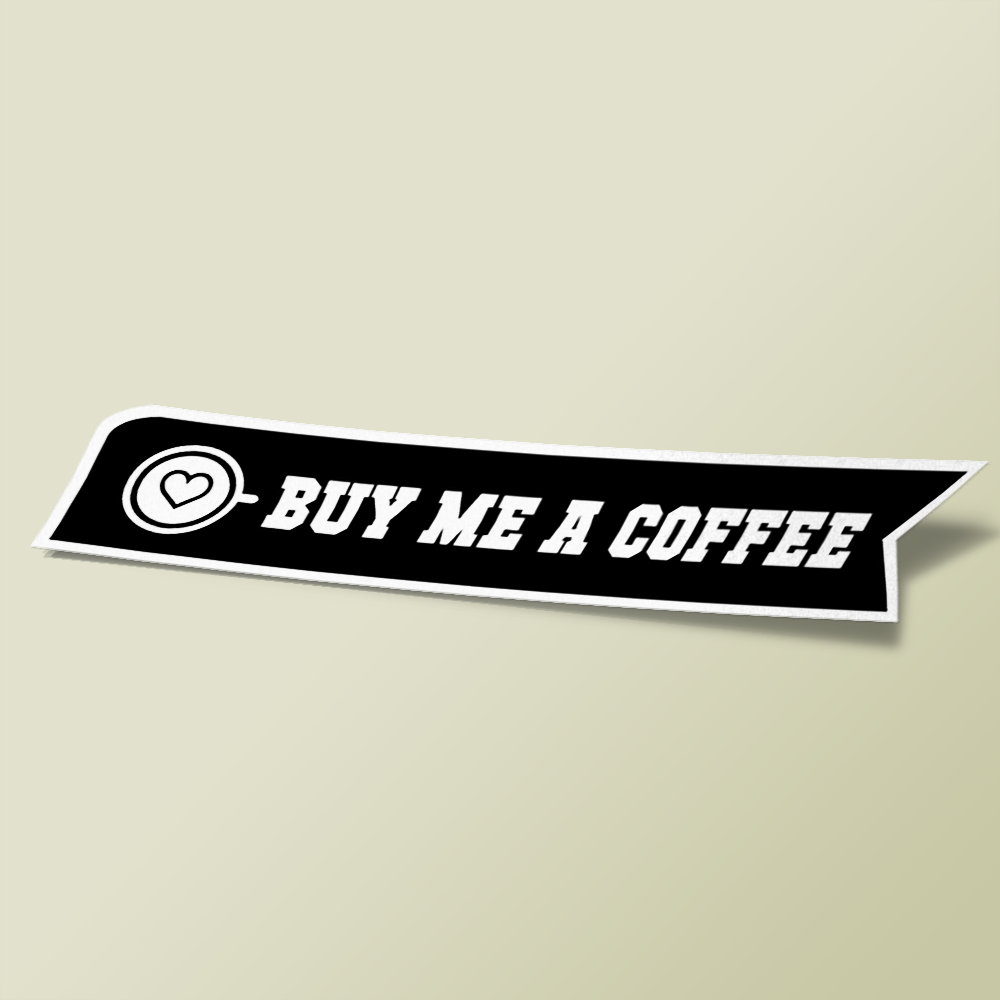 استیکر گیکتوری استیکر buy me a coffee