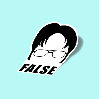 استیکر Dwight Schrute False