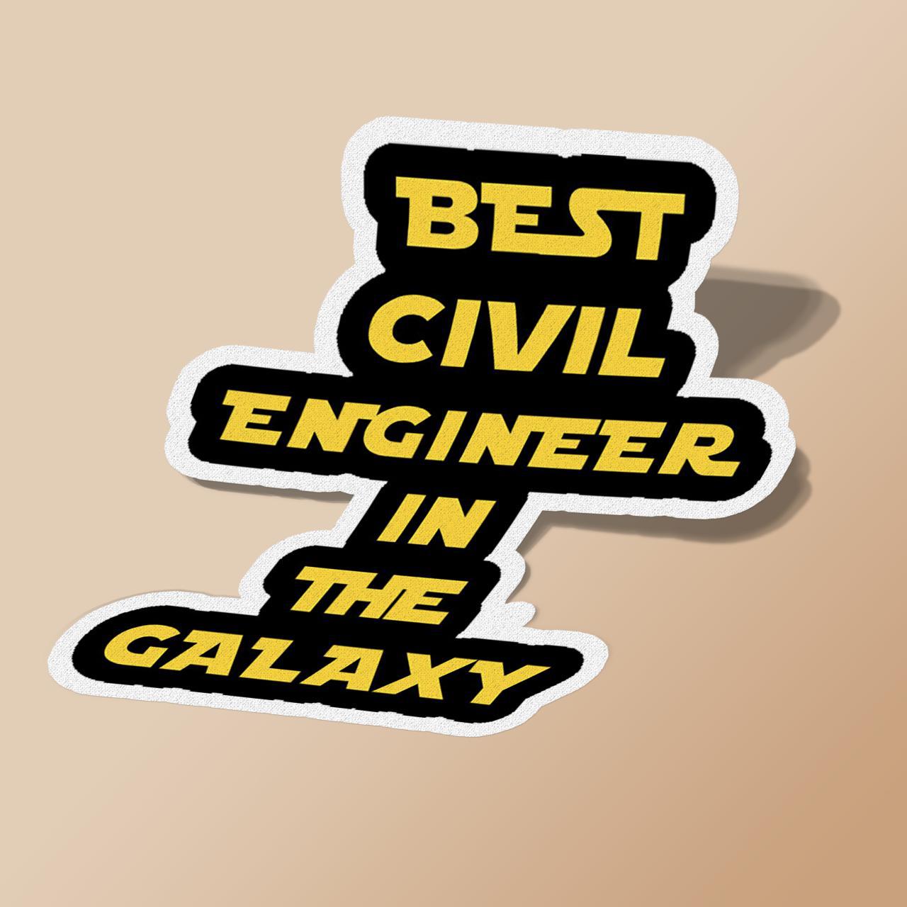 استیکر Civil Engineer in the Galaxy