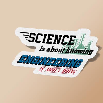 استیکر Science is about knowing